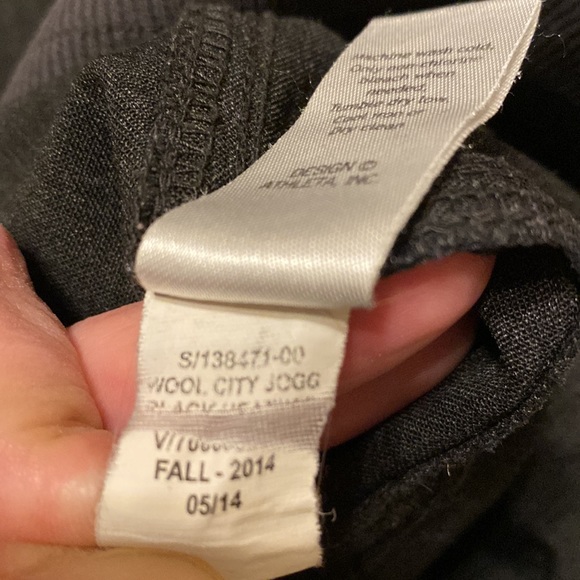 Athleta charcoal gray Wool blend joggers size 10 - Picture 8 of 12